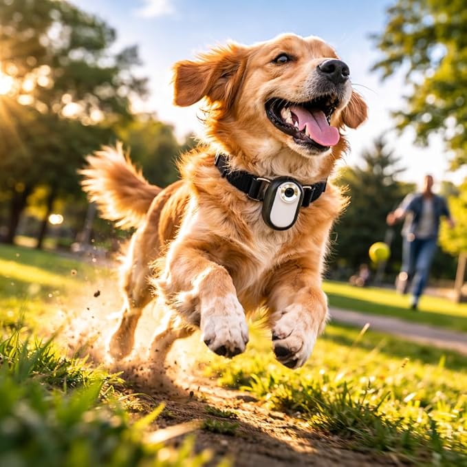 Dog Collar Camera 1080P HD – Dog POV Camera with 170° Wide Angle Lens, Mini Action Camera for Dogs, Video Recording with Micro SD Card, Lightweight Pet Body Cam (No WiFi)