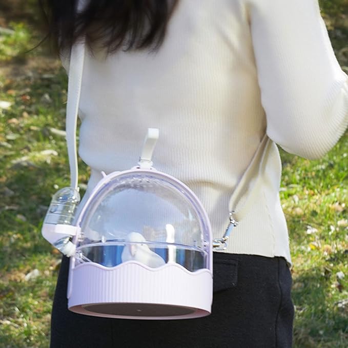 Pet Carriers Cage Portable Parrot Bird Carrier Outdoor Travel Camping with Water Bottle Cage Shoulder Bag Carriers for with Station Frame