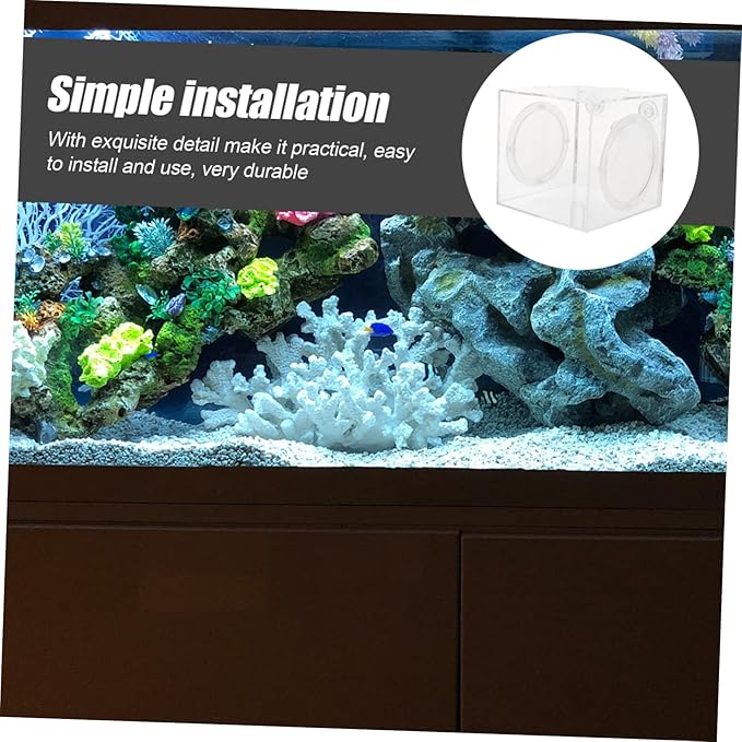 Fish Breeding Box Acrylic Isolation Hatchery for Aquarium Breeder Chamber Portable and Lightweight Fish Tank Divider to Survival Rate