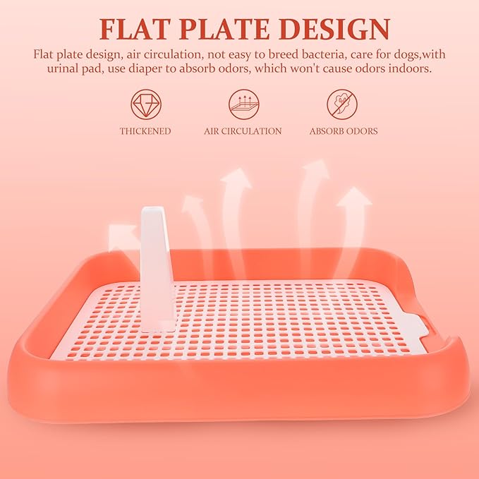 Mesh Dog Toilet Tray Indoor Puppy Potty Trainer Anti-Slip Dog Pee Tray Lightweight Durable 6.9X5.5 Inch for Easy Cleaning and Training