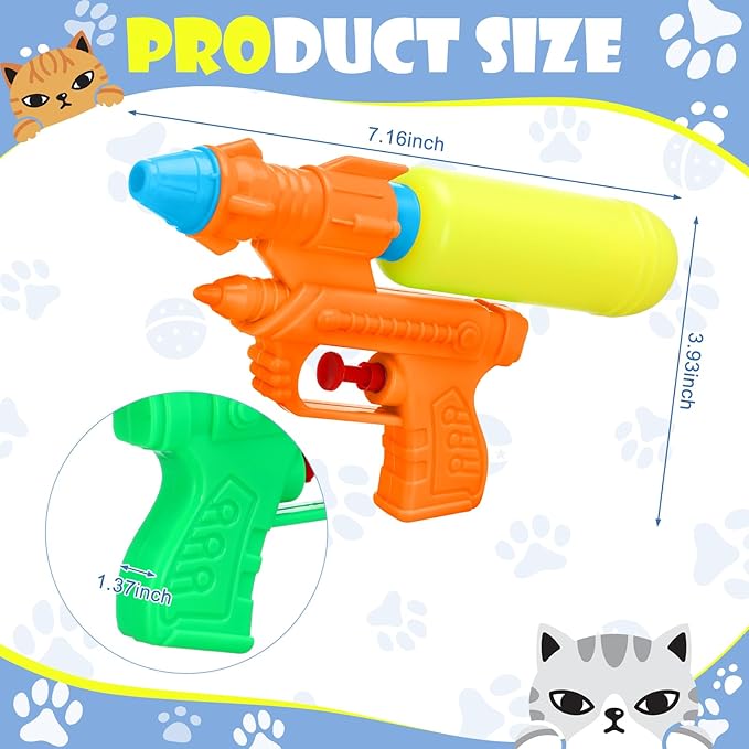 Geelin 2 Pack Squirt Spray for Cats Dogs Training Squirt for Cats Deterrent Water Spray Pistols for Dogs Pets Training(Cute Style,Bright Colors)