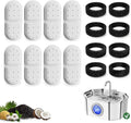 8 Pack Replacement Filters/Sponges - Individually Packaged-Applicable to Cat Water Fountain Stainless Steel 108oz/3.2L, APAUK Automatic Pet Fountain Dog Water Dispenser