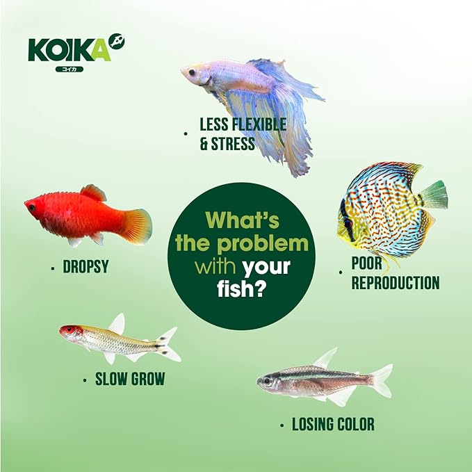 KOIKA BAC+ Aquarium Probiotics Powder, Improves Water Conditions for Fish and Shrimp, Supports Clean Water and Tank Balance, for Aquatic Use Only (BAC+(Powder), 2.82 oz)