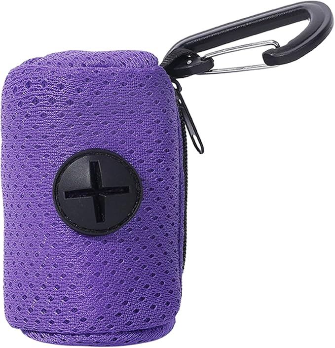 Pet Trash Bag Holder Poop Bag Dispenser MeshFabric Pooper Bag Dispenser LeashHook Pet Waste Bag Holder