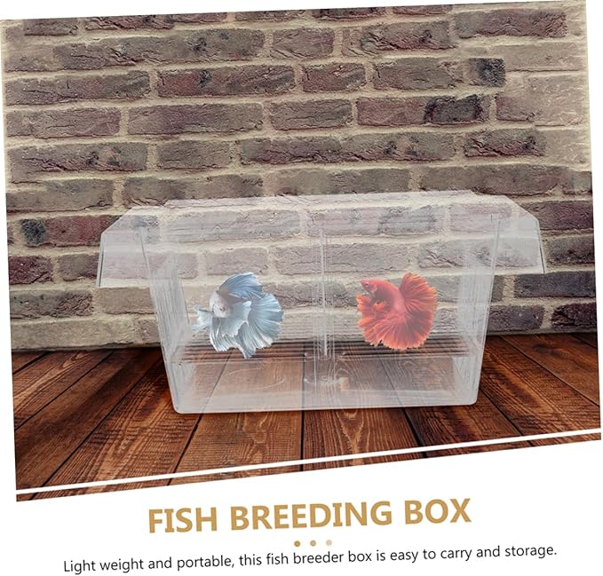 Happyyami 2pcs Fish Breeding Box Cups Incubator for Juvenile Fish Safe Isolation Tank for Aquariums Lightweight and Portable