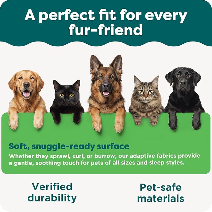 Furhaven Replacement Dog Bed Cover Quilted Sofa-Style, Machine Washable - Iron Gray, Jumbo (X-Large)