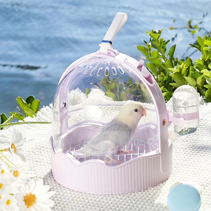 Pet Carriers Cage Portable Cage Parrot Bird Carrier Outdoor Travel Camping Bird Parrot with Water Bottle Small Pet Supply Small Large Cages and Habitats Cages and Habitats