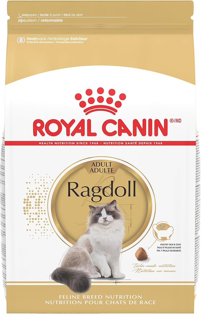 Royal Canin Feline Breed Nutrition Ragdoll Adult Dry Cat Food, 7 lb Bag