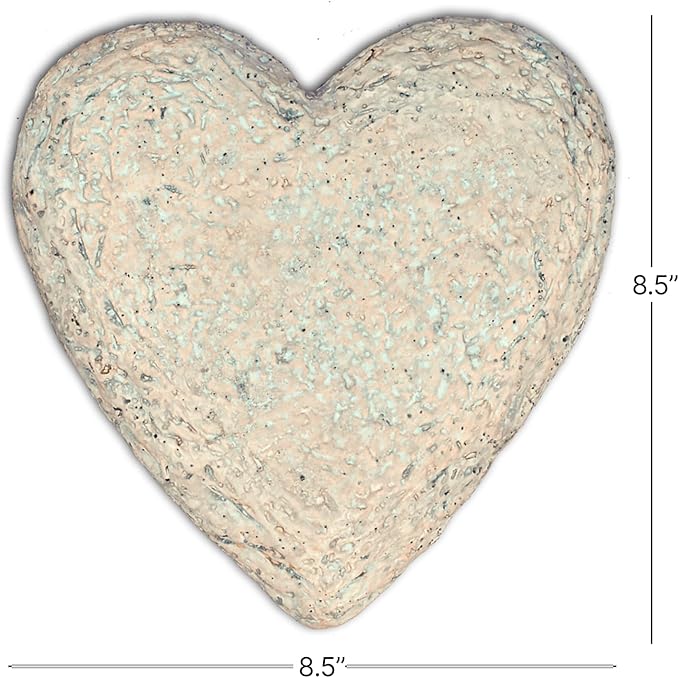 GiftsForYouNow Personalized Pet Memorial Heart-Shaped Garden Stone with Paw Prints, 8.5 x 8.5 x 1.5 Inches, Resin