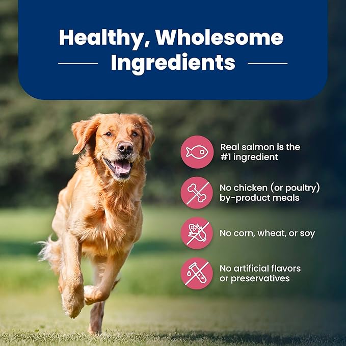 Blue Buffalo Life Protection Formula, Adult Dry Dog Food, Made with Natural Ingredients, Chicken Free, Salmon & Brown Rice, 40lb Bag