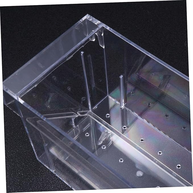 Fish Tank Breeding Box Acrylic Isolation Hatchery Tank with Removable Divider for Aquarium Fish Breeding and Fry Hatching