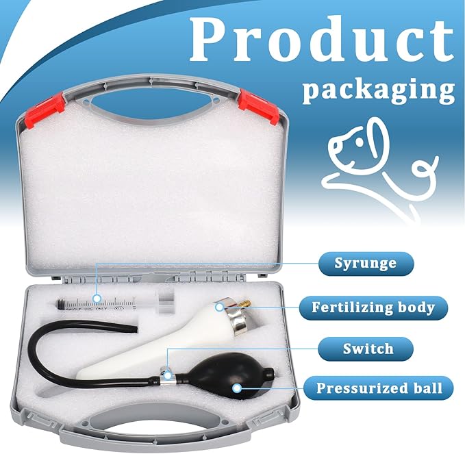 Wadoy Dog Artificial Insemination Kit for 20-40KG Dogs Corgi Semen Device Canine Insemination 𝑼𝒑𝒈𝒓𝒂𝒅𝒆 Bulldog Insemination Tools
