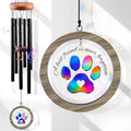 Pet Memorial Wind Chime – Dog Memorial Gifts for Loss of Pet, Loss of Pet Sympathy Gift, Pet Remembrance Bereavement Gift (Colorful Paw)