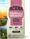 ACANA Wholesome Grains Dry Dog Food Small Breed Recipe Real Chicken Eggs and Turkey 11.5lb Bag