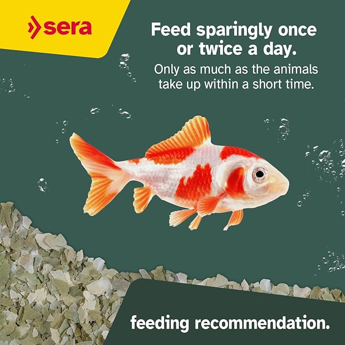 sera 1 Piece Pond Flakes Fish Food, 1.3 lb/3800 ml