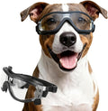 Enjoying Clear Dog Goggles for Medium to Large Dogs, Dog Sunglasses UV Protection, Large Dogs Driving Eye Protection, Windproof Dustproof Anti-Fog, Breathable, Adjustable Straps, Clear