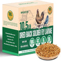Black Soldier Fly Larvae Worms for Chickens, 10.5LB, 100% Natural Non-GMO BSFL Chicken Food, More Calcium Than Dried Mealworms, High Protein Chicken Treats for Layer Hens, Wild Birds, Ducks