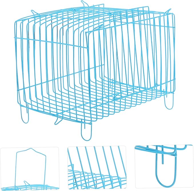 Portable Parrot Travel Cage Standing Perch Wear-Resistant Steel Wire Carrier for Small Birds Convenient Bird Carrier for Travel