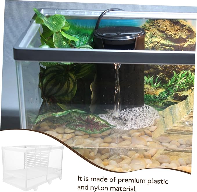 Happyyami Breeder Box for Fish Fish Breeding Tank Isolation Mesh Aquarium Box Partition Style