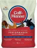 Manna Pro Calf-Manna, Multi-Species Performance Supplement for Livestock, Poultry, Cattle, Goats, Rabbits, Swine, Horses & Deer, High-Protein Animal Feed Additive for Growth, Weight Gain, 10 lb Bag