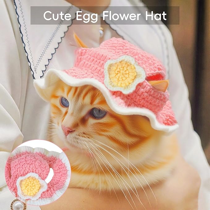 Cat Hat for Cats, Pet Cute Halloween Christmas Party Costume Accessories Headwear Comfortable for Puppy Cat Kitten Pet Puppies 11-14" (Green)