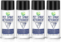 Cat Deterrent Spray Refill, Pet Spray Deterrent System, Motion Activated Cat System, Cat & Dog Odorless & Indoor, Up to 3 Feet Away, Pet Deterrent Spray Refill 4 Pack 15.56Oz