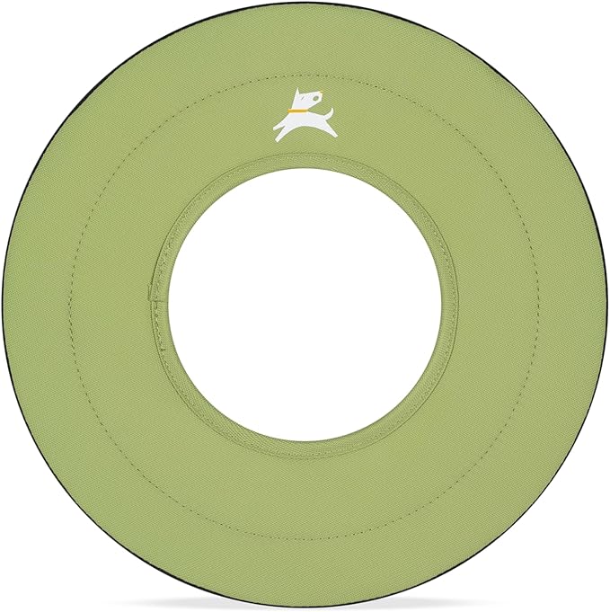 OllyDog Mini Super Flyer Dog Frisbee Toy, 9" – Durable, Lightweight & Water-Resistant Flying Disc – Soft on Teeth & Gums – Floats on Water – Outdoor Fetch Toy for Medium & Large Dogs (Palm)