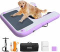Inflatable Dog Water Ramp, Non-Slip Floating Dock Ladder for Pools, Boats & Lakes, Pool Ramp for Dogs Up to 200 Pounds, Purple
