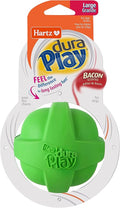 Hartz DuraPlay Bacon Scented Dog Toys, Large 1 Count, Colors may vary
