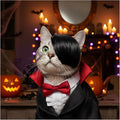 Dog Wig Pet Costumes, Cat Costume Synthetic Accessories Small Dog Headwear for Halloween Christmas Eve Festival Party Decor, Head Wear Apparel Toy (I-Side-Swept Bangs)