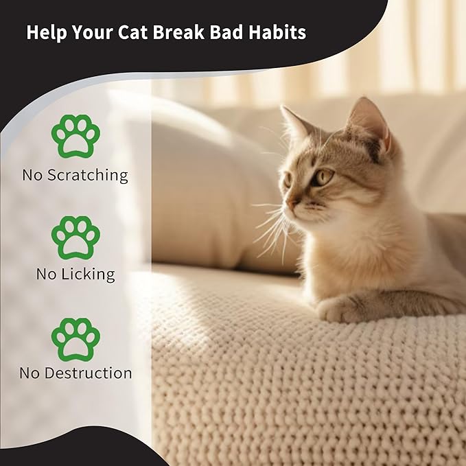 Cat Deterrent Spray - 100% Natural Cat Repellent Spray for Urine Marking & Scratching - Eco Friendly, Safe to Use Around Children and Pets, Safe for Use on Furniture and Fabric, Works Indoor & Outdoor