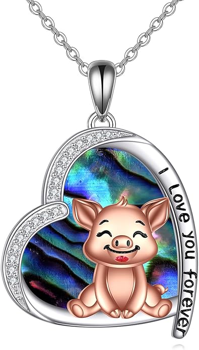 KZX Cat/Dog/Phoenix/Eagle/Whale/Shark/Puffin/Starfish/Chicken/Butterfly/Owl/Bee/Frog/Seahorse Necklace Sterling Silver Animal Pendant Jewelry Gift for Women