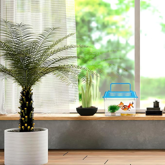 YARNOW 4pcs Portable Handheld Aquarium for Turtles Pet Tank Lightweight Reptile Carrier for Fish Hamsters and Pets Mixed
