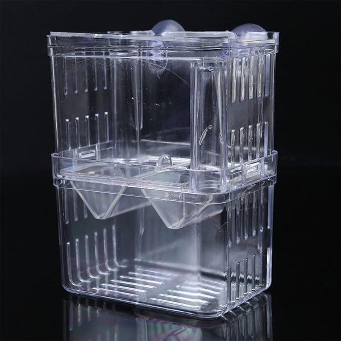 Aquarium Breeder Box for Fish for Tank Breeding Incubator Small Fish Hatchery Double-Layer Separation for Tank for Injur