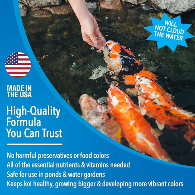 MICROBE-LIFT MLLSPLG Sinking Fish Food Pellets for Ponds, Water Gardens, and Fountains, for Live Goldfish and Koi, 5.75 Pounds