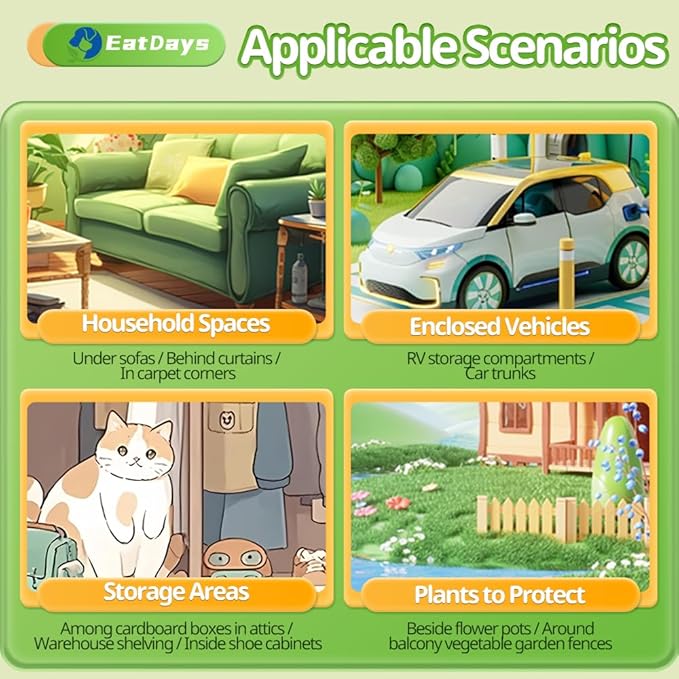 12 cat Repellent Balls Long-Lasting pet Repellent that Permanently Keeps Cats Away from Yards, Gardens, lawns, and Furniture, for Both Indoor and Outdoor use.