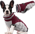 Lelepet Dog Coat Warm Dog Winter Coat Waterproof Dogs Jacket with Harness Built in Reflective Pet Fleece Vest Zip-Up Cold Weather Coats for Small Dogs Turtleneck & Windproof Coats Yorkie Wine Red S