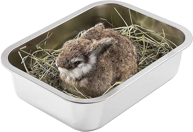 Stainless Steel Litter Box for Cat and Odor Control Stick Easy to