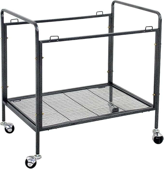 53-Inch Standing Wrought Iron Birdcage Large Parrot Flight Bird Cage with Rolling Stand Birdcages for Cockatiels African Grey Quaker Lovebird Canary Budgie Finch
