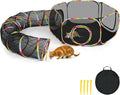 VINGLI Cat Tunnel, Outdoor Cat Enclosure, Large Catio, Outdoor Tunnels for Kittens with Storage Bag (Multi-Color, 2 in 1)