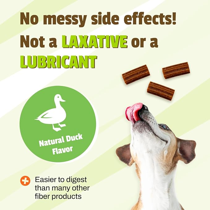 Pet Naturals Scoot Bars for Dogs – 30 Chews, Dog Anal Gland Supplement with Fiber & Pumpkin Blend for Scooting Support, Duck Flavor Soft Chew Bars for Stool Quality & Digestive Balance, All Breeds