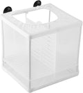 Pssopp Fish Incubator Mesh Box Aquarium Breeding Hatchery Fish Isolation Mesh Young Fish Hatchery Incubator with Isolation Board for Separate Special Fish