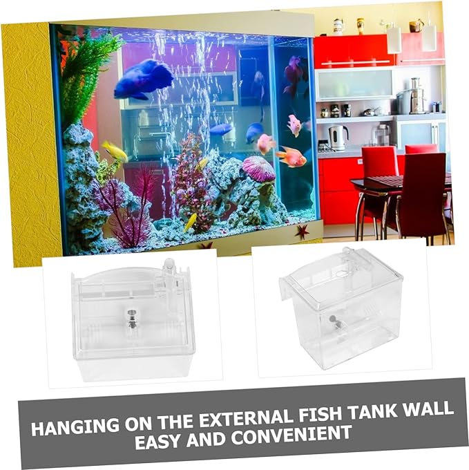 1pc Fish Breeding Isolation Box Pneumatic Design for Freshwater Tanks for Fish and Shrimp Aquarium Incubator for Healthy Hatching Environment