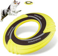 SKIPDAWG Interactive Tug Toy, Flying Disc Water Toy Non-Toxic Light TPR/Nylon Fabric, Pet Training and Outdoor Exercise Toys for Dogs, Diameter 9 Inches
