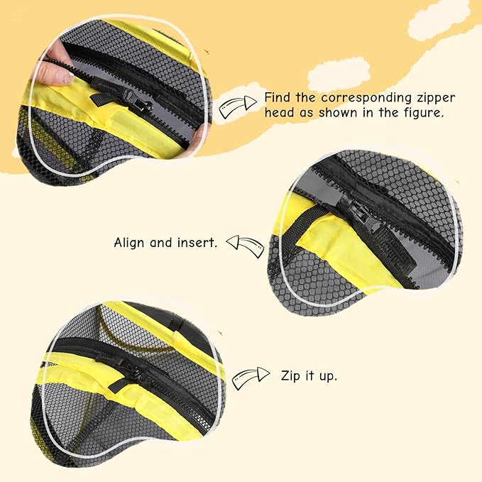 VINGLI Cat Tunnel, Outdoor Cat Enclosure, Large Catio, Outdoor Tunnels for Kittens with Storage Bag (Black&Yellow, 5 in 1)