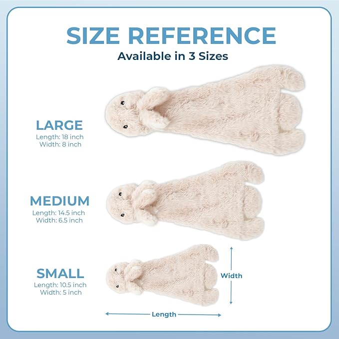 Best Pet Supplies Squeaky Dog Toys with Soft Durable Fabric for Small, Medium and Large Pets Interactive Toy for Indoor Play, Supports Active Biting and Play - Hare, Pig, Large