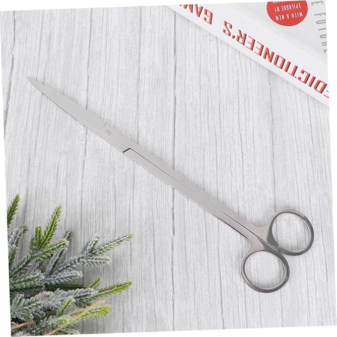 NOLITOY Ergonomic 25cm Aquatic Plant Tongs Scissors for Fish Tank Cleaning Steel Tank Plant Tool