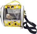 Bird Carrier Small Animals Travel Bag Portable Parrot Cage with Plush Lining Transparent Window Breathable Case