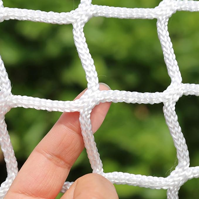 Safety Rope Net Kids Pet Stair Balcony Protection Net Baseball Softball Backstop Nets Outdoor Knotless Sports Netting(Size:3M×7M(9.8FT×22.9FT),Color:White)