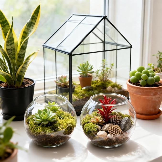 Fish Bowl - Clear Shatter-Resistant Aquarium Container for Stylish Display, Sturdy Acrylic Material with Wide Opening, Decorative Bowl for Table Centerpiece Party Decorations Home Event or Indoor Use